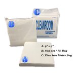 Cleanroom Paper Wipes Manufacturer - Multi Purpose Industrial Cleaning 0609 Lint Free Woodpulp Polyester Non-woven