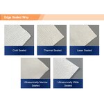 Cleanroom Wiper Manufacturer - Big Size Laser Sealed Disposable Industrial Dust Free 100% Polyester