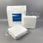 Cleanroom Wipers Manufacturer - GI Factory High Quality 12inch 240gsm Superfine Lint Free 2 Ply Dotted Pharmaceutical Polyester