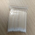 Cleanroom Cotton Bud Manufacturer - Professional Biodegradable 1mm Mini Pointed Tip Wooden Stick Cosmetic for Makeup