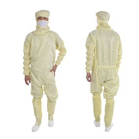 ESD Coveralls Manufacturer - GI Wholesales 5mm Stripe Reusable Anti-Static Dust-Free Antistatic for Cleanroom