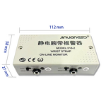 ESD Wrist Strap Monitor Manufacturer - GI 518-2 Double Workstation Electrostatic Wristband Alarm Online