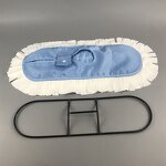 Cleanroom ESD Microfiber Mop Manufacturer - Cleaning Dust Adjustable Lint Free 45x17cm Stainless Steel Handle for Laboratory