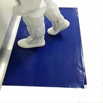 ESD Sticky Floor Mat Manufacturer - GI Dust Control 30 Layers High-adhesion Peel Off Blue PE Cleanroom 24x36
