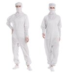 ESD Coverall Clothes Manufacturer - Cleanroom Working Lint Free Washable Pink White Blue Yellow Polyester Antistatic