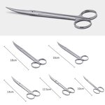 Stainless Steel Scissors Manufacturer - Multifunctional Straight Elbow Pointed for Beauty Eyebrows Beard Hair Pet Nail