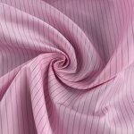 ESD Fabric Manufacturer - GI Wholesales Polyester Spandex Carbon Fiber Knitted Rib Anti Static Blue 5mm Stripe