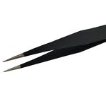 ESD Anti-static Tweezer Manufacturer - Eyelash Extension Industrial Components Maintenance Stainless Steel Black