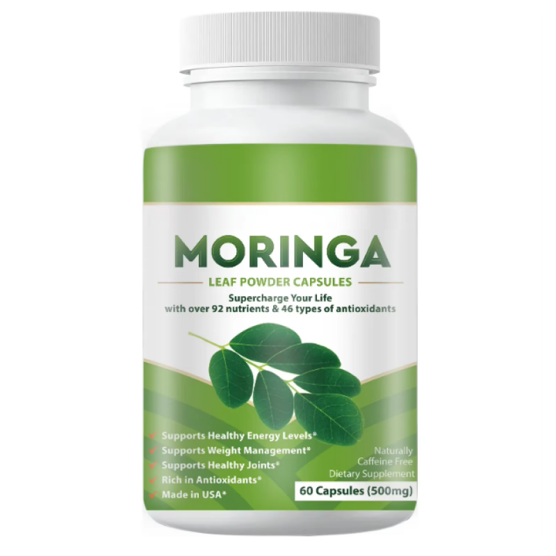 Moringa Capsules Factory - OEM ODM GMP Factory Stock Custom Hot Sell Leaf Plant Supplements