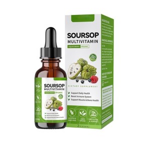 Multivitamin Liquid Drops Factory - Organic Soursop Antioxidant Immune Boost with Leaf Extract