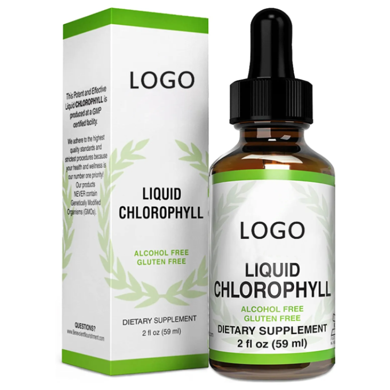 Liquid Chlorophyll Drops Factory - OEM Private Label Bulk Organic Herbal Supplements with Customization