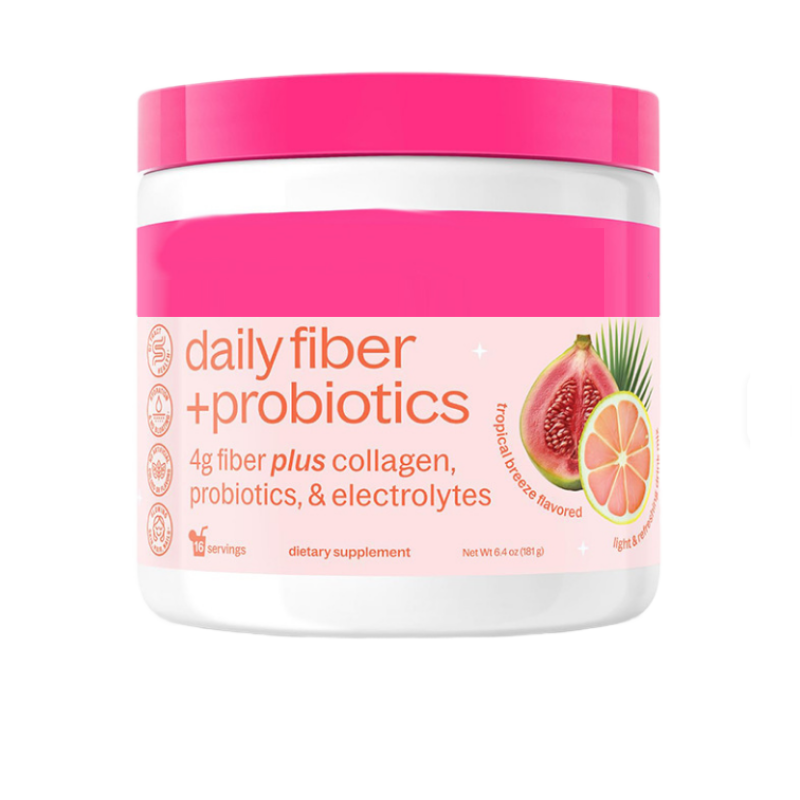 Fiber Supplement Powder Factory - OEM GMP ISO Factory Private Label Daily with Collagen Probiotics