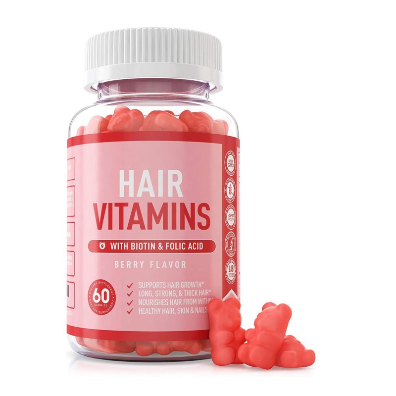 Multi Vitamin Gummies Factory - OEM GMP Natural Multi Vitamin Hair Nail Biotin Halal Gummy