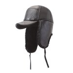 Men's Leather Hat Manufacturer - Nunu Human Winter Season Ear Warm Old Father Lei Feng Baseball Cap