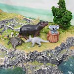 Wild Animal Model Manufacturer - Lelewu Simulation Hippos Koala Anteater Flying Mouse Baby Decoration