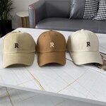 Women's Baseball Cap Manufacturer - Fufan Spring Autumn Casual All-match Fashion Sunscreen Patch Cloth R Letter