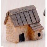 Thatch House Resin Decoration Manufacturer - Chunjun Single Door Small Landscape Material Accessories
