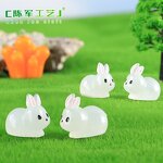 Glow-in-the-dark Rabbit Doll Manufacturer - Good quality Landscape Cute Fat Pendant DIY Moss Garden Decoration Accessories