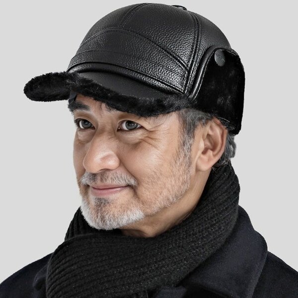 Manskin Hat Manufacturer - Nunu for Men Winter Season Ear Warm Old Dad Lei Feng Baseball Cap