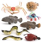 Marine Animal Model Manufacturer - Lelewu Simulated Spider Puffer Fish Grouper Hermit Crab