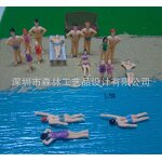 DIY Sand Table Figure Model Manufacturer - Senlin Construction Materials Accessories Swimming Beach Simulates Color Swimsuit Person