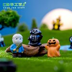 Halloween Resin Crafts Manufacturer - 11Color 2-3.8cm Cute Horrible Flying Witch JASON Reaper Demon Pumpkin Monster Castle Decoration