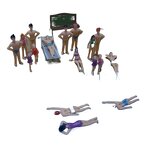 DIY Sand Table Figure Model Manufacturer - Senlin Construction Materials Accessories Swimming Beach Simulates Color Swimsuit Person