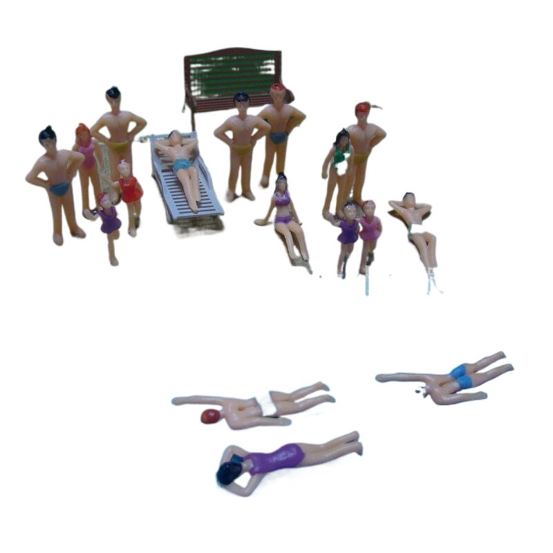 DIY Sand Table Figure Model Manufacturer - Senlin Construction Materials Accessories Swimming Beach Simulates Color Swimsuit Person