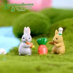 Moss Landscape Jewelry Manufacturer - Doll PVC Crafts and White Cute Rabbit Plastic