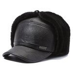 Men's Leather Hat Manufacturer - Nunu Human Winter Season Ear Warm Old Father Lei Feng Baseball Cap