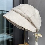Suede Pile Hat Manufacturer - Fufan Autumn/Winter Women's Front Long Back Short Round Octagonal Beret