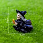 Halloween Resin Crafts Manufacturer - 11Color 2-3.8cm Cute Horrible Flying Witch JASON Reaper Demon Pumpkin Monster Castle Decoration
