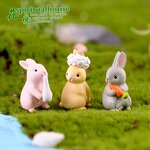 Moss Landscape Jewelry Manufacturer - Doll PVC Crafts and White Cute Rabbit Plastic