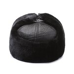 Men's Leather Hat Manufacturer - Nunu Human Winter Season Ear Warm Old Father Lei Feng Baseball Cap
