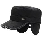 Winter Flat Cap Manufacturer - Nunu Hat Big Head Circumference Thickened Warm Baseball Wide Brim for Men