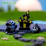 Halloween Resin Crafts Manufacturer - 11Color 2-3.8cm Cute Horrible Flying Witch JASON Reaper Demon Pumpkin Monster Castle Decoration