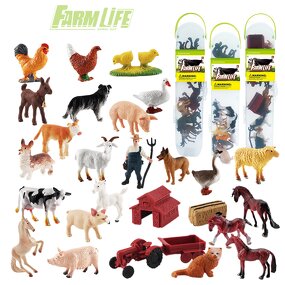 Farm Scene Model Storage Set Manufacturer - Lelewu Simulation Poultry Animal World Famous Baby Farmer Decoration