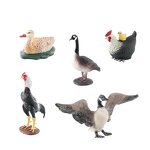 Farm Poultry Animal Model Manufacturer - Lelewu Simulation Female Fighting Hen Back Chick Canada Goose Chicken Duck Goose Decoration