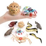 Marine Animal Model Manufacturer - Lelewu Simulated Spider Puffer Fish Grouper Hermit Crab