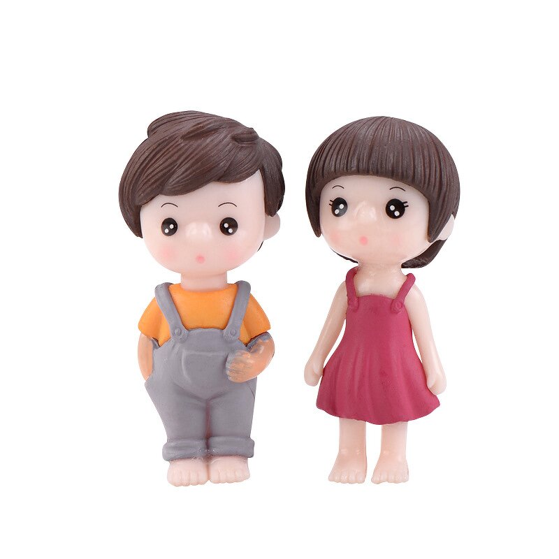 Slip Dress Couple Figurine Manufacturer - Micro Landscape DIY Ornament Home Garden Dollhouse Decor Lovers Christmas Gift Pendant