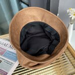 Suede Pile Hat Manufacturer - Fufan Autumn/Winter Women's Front Long Back Short Round Octagonal Beret