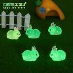 Glow-in-the-dark Rabbit Doll Manufacturer - Good quality Landscape Cute Fat Pendant DIY Moss Garden Decoration Accessories