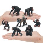 Wild Animal Primate Model Manufacturer - Lelewu Simulates Orangutan Mandrill Chimpanzee Ghost Baboon Decoration Toy