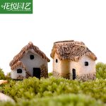 Thatch House Resin Decoration Manufacturer - Chunjun Single Door Small Landscape Material Accessories
