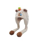 Plush Guinea Pig Hat Manufacturer - Qiqiaodou Autumn Winter Women's Warm Windproof Cute Cartoon Ear Cap