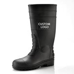 Rubber Wellington Rain Boots Manufacturer - Custom Color with Steel Toe Safety PVC CE Certified Waterproof for All Seasons