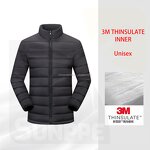 Lightweight Winter Jacket Manufacturer - SunPPE Unisex Premium 3m Thinsulate Artificial Cotton Portable Casual Breathable Waterproof