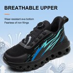 Unisex Safety Shoes Manufacturer - Fashion Steel Toe Sport DIY Work Sports Quick Lacing Lightweight PU Outsole Microfiber