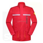 Winter Work Clothes Manufacturer - Custom Logo for Women & Men Navy Red Polyester with Cotton Lining Thick and Warm Uniforms