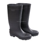 Men's PVC Rain Boots Manufacturer - 37CM Midi Waterproof Wear-Resistant Anti-Slip Customizable Colors for Summer Autumn Winter Use